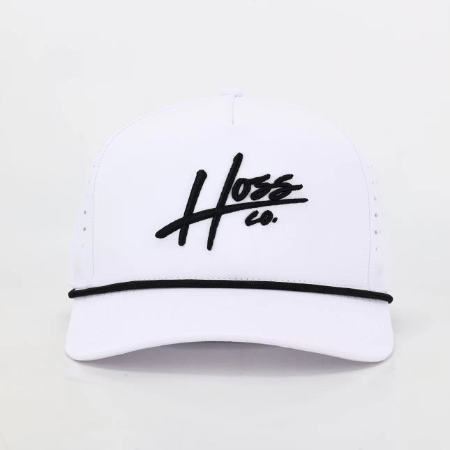 Hoss White Rope Snapback