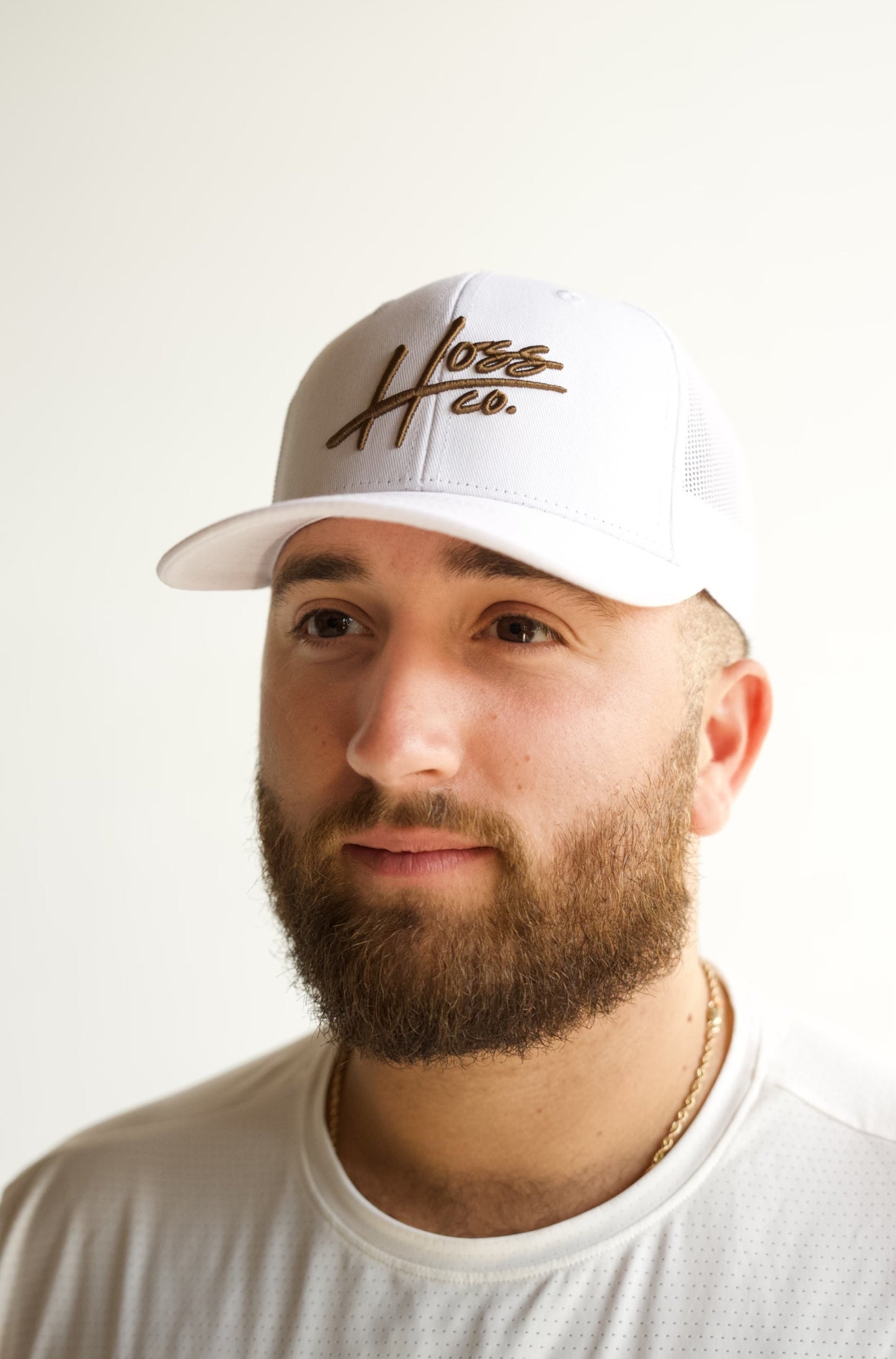 Hoss White/Brown Trucker Mech