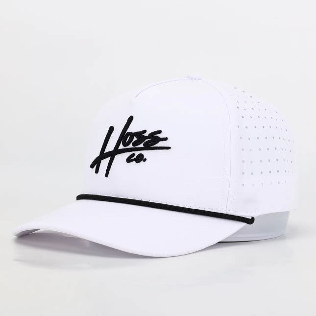 Hoss White Rope Snapback