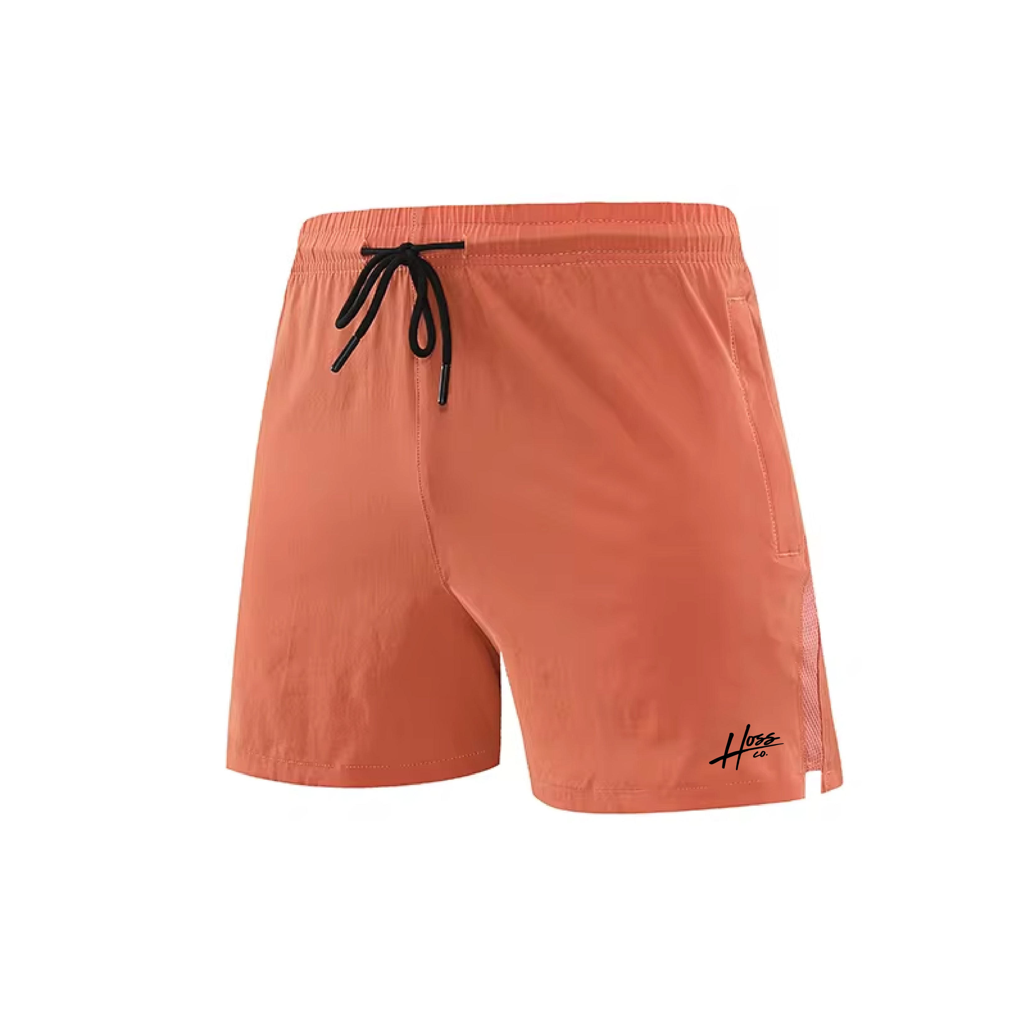 Hoss Mens Running Shorts - Orange