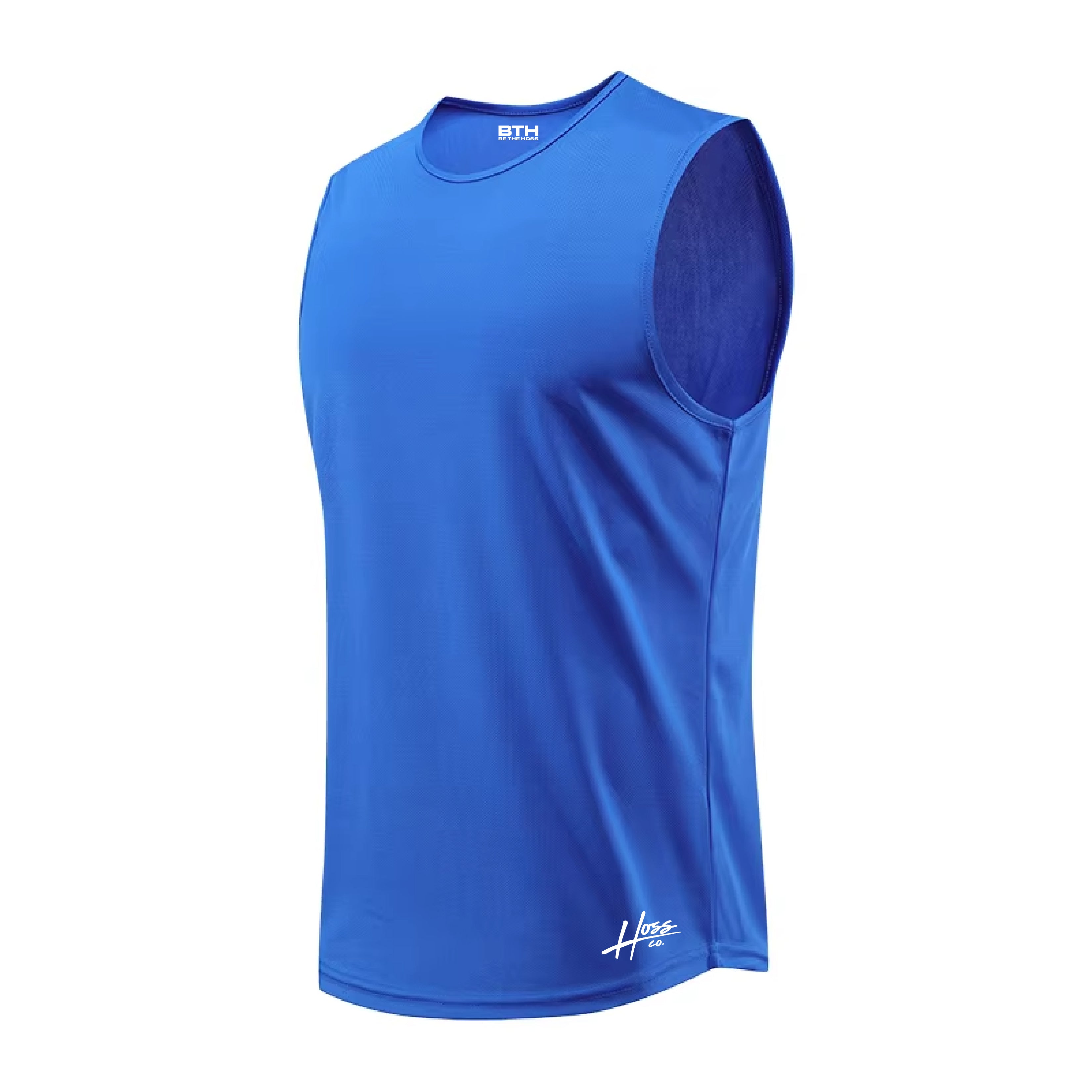 Hoss Mens Performance Tank - Blue