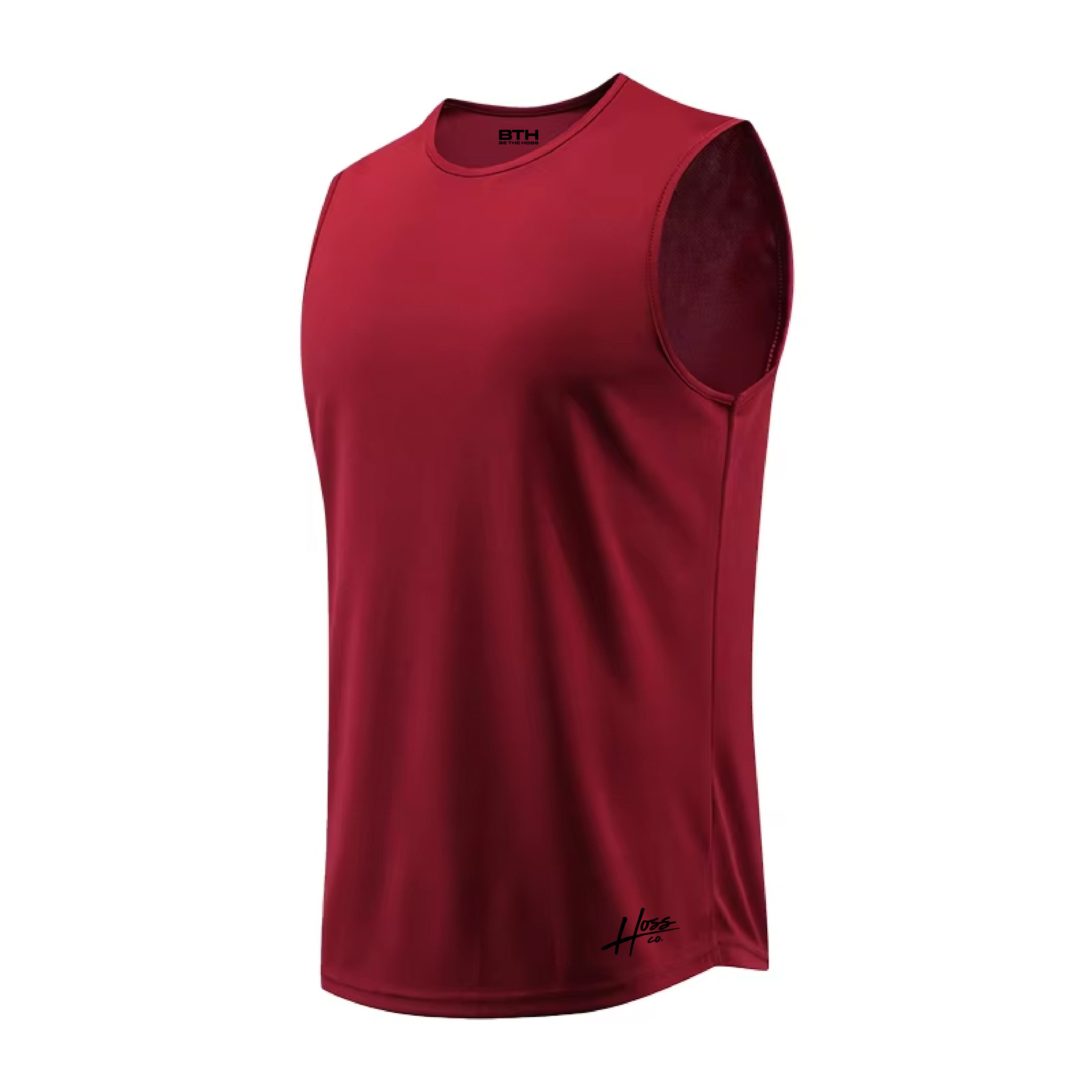 Hoss Mens Performance Tank - Red