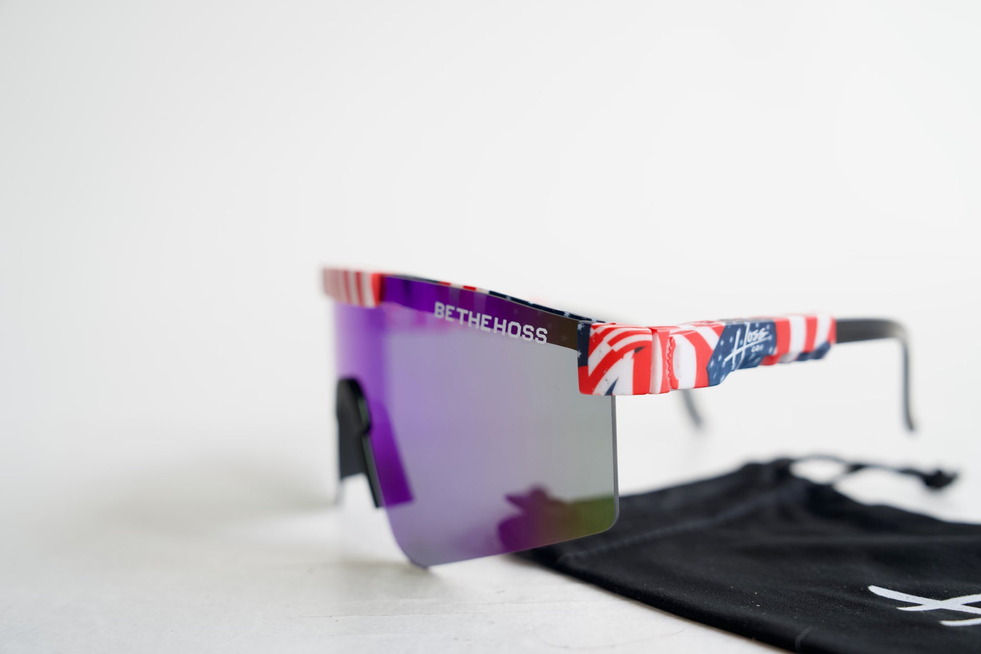 Red/White/Blue Polarized Sports Sunglasses