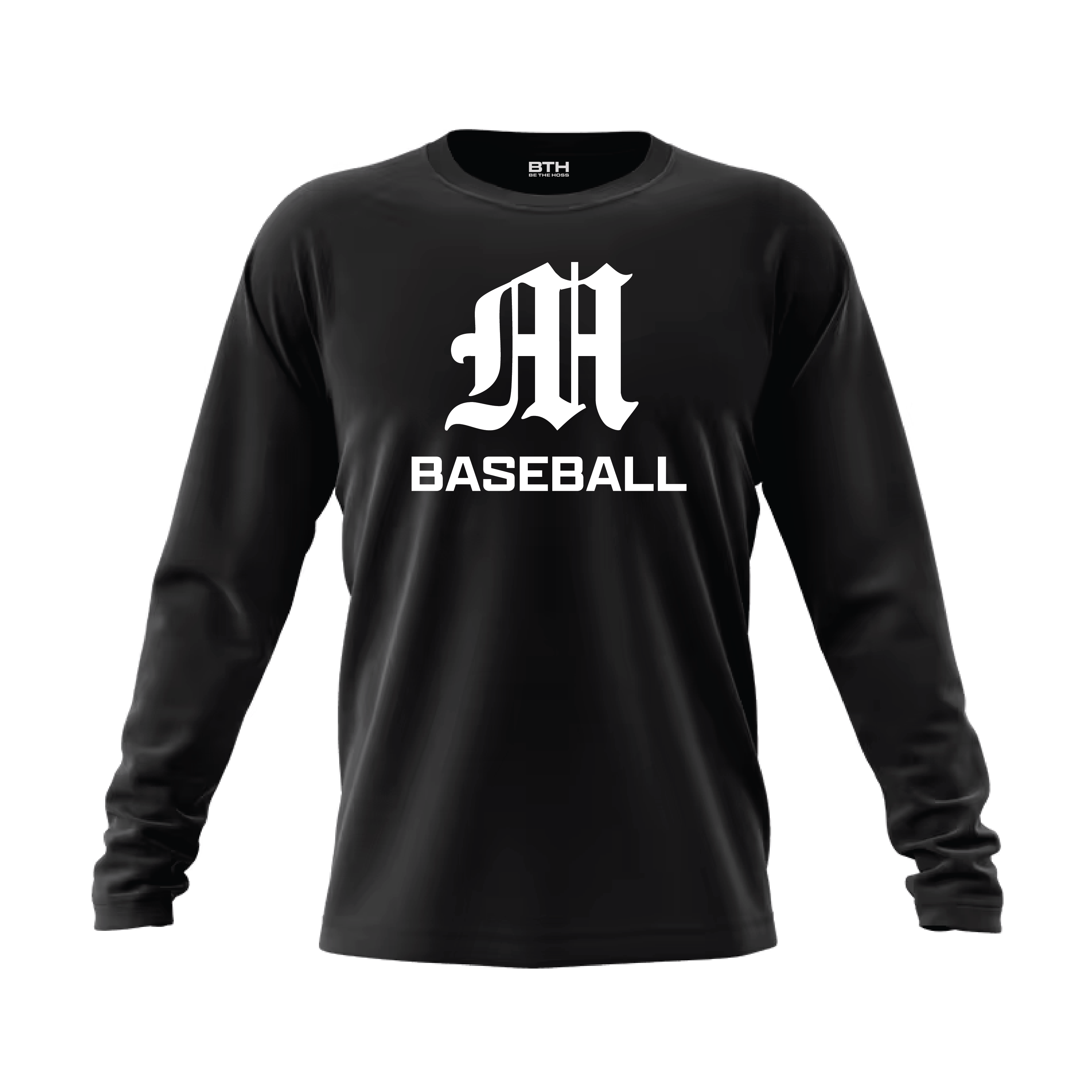 Magnet Baseball Long Sleeve Shirt - Black