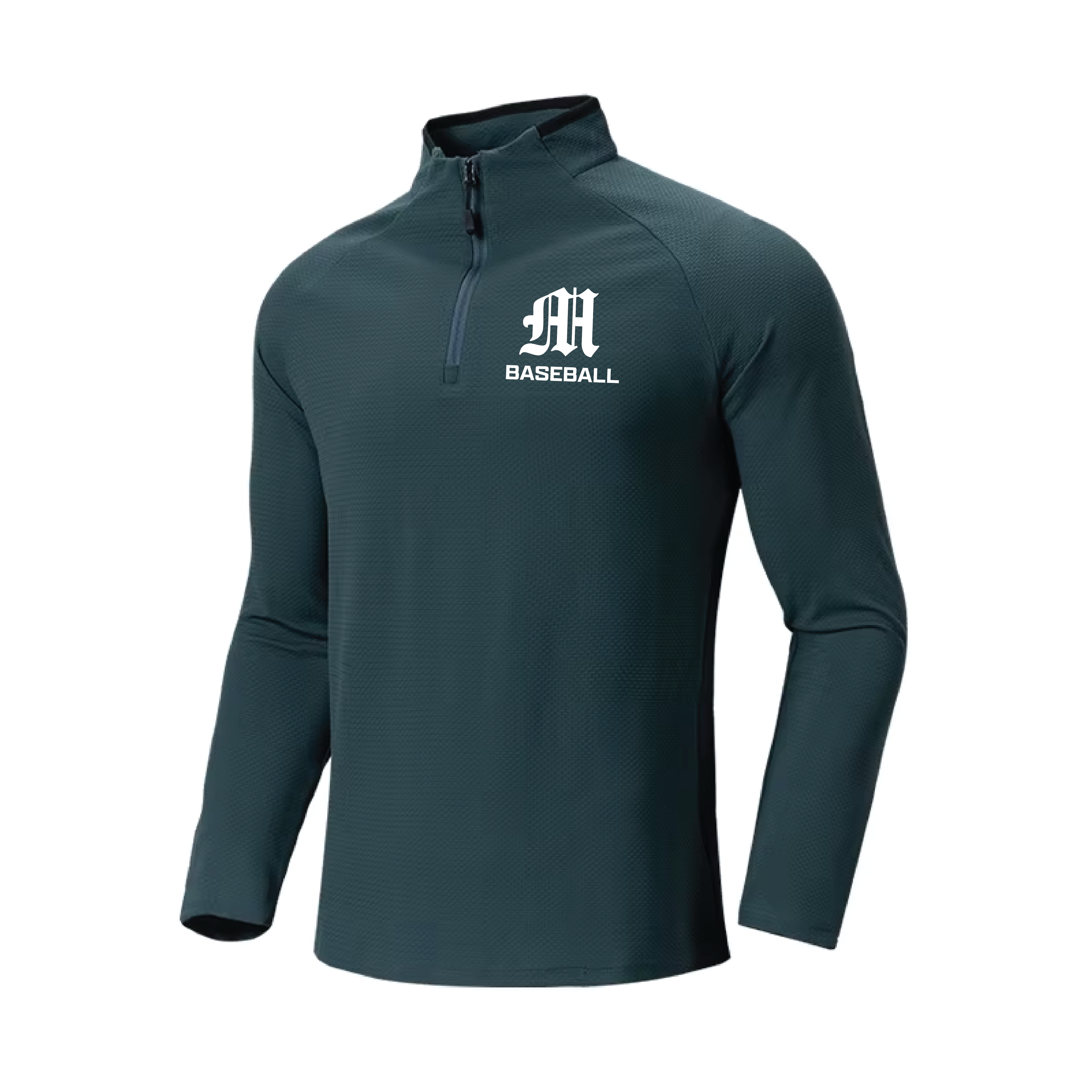 Magnet Baseball Quarter Zip Pullover - Green