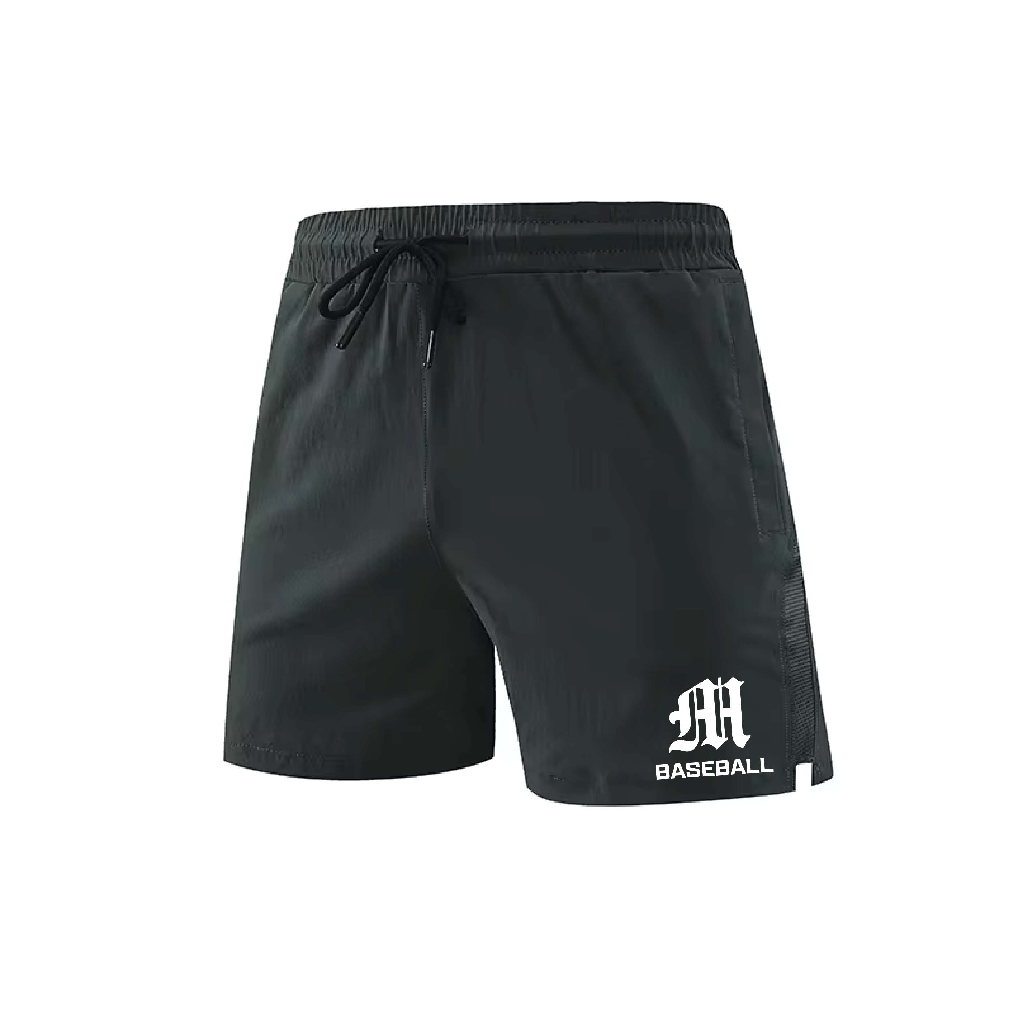 Magnet Baseball Mens Running Shorts - Grey