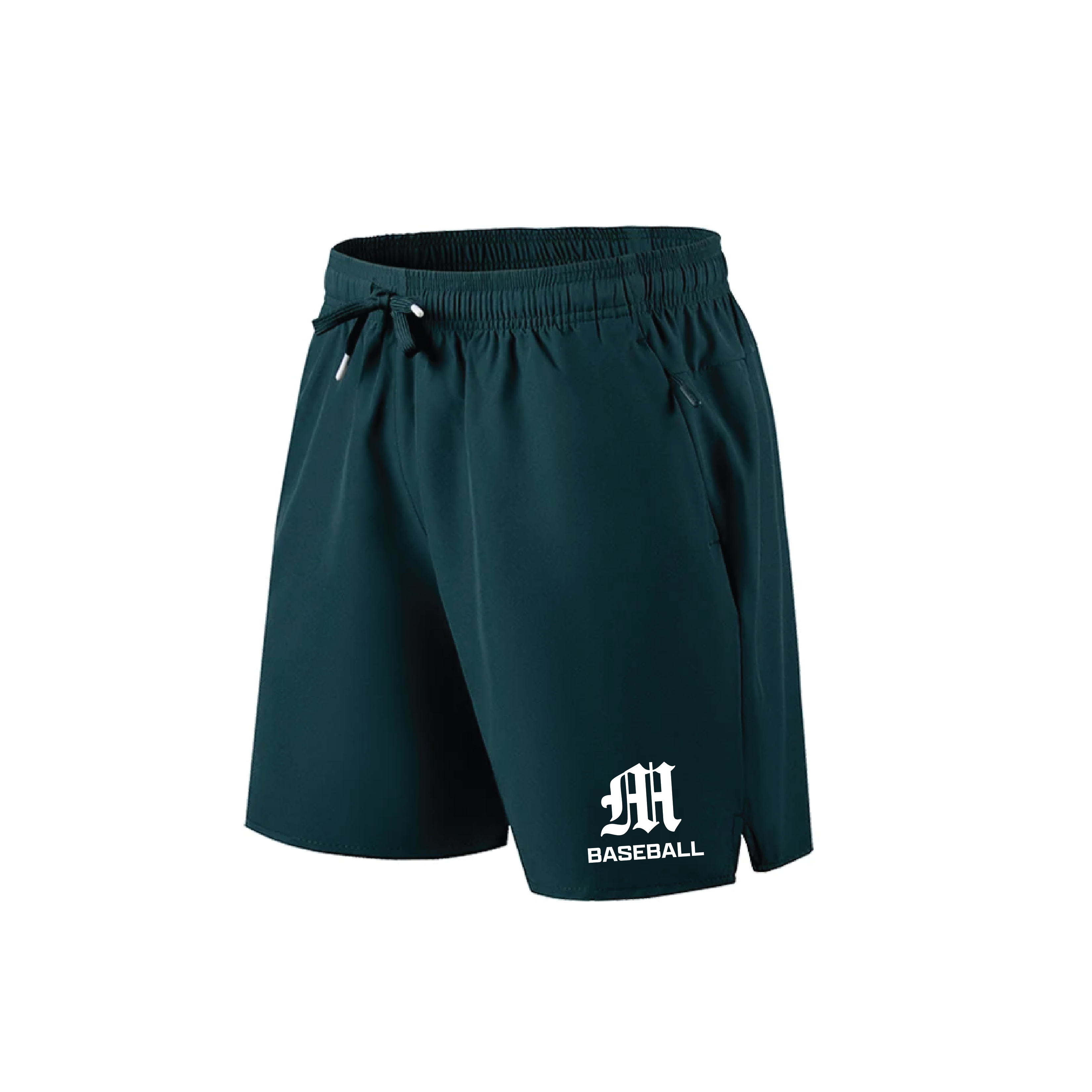 Magnet Baseball Mens Running Shorts - Green