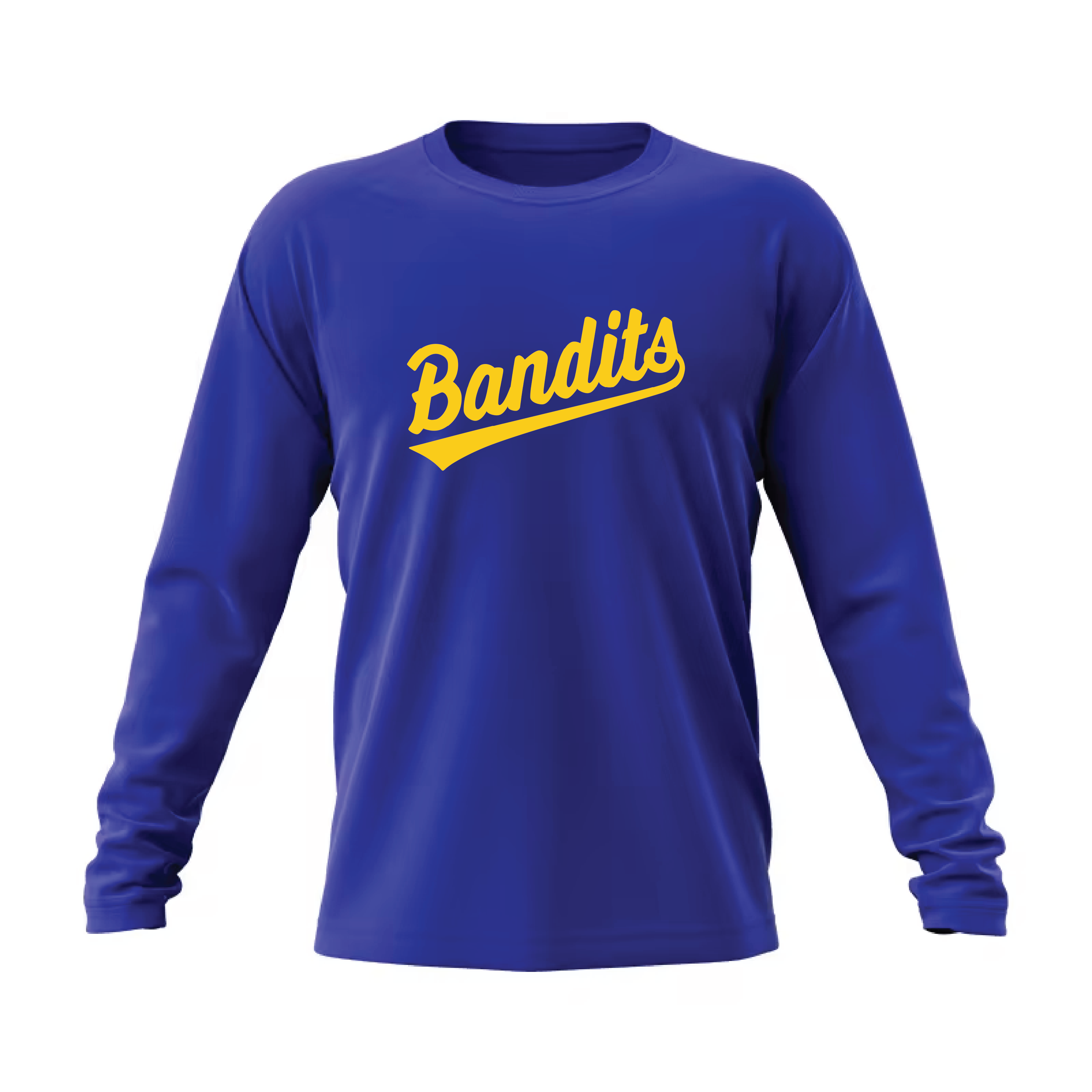 Bandits Long Sleeve Performance Shirt - Blue