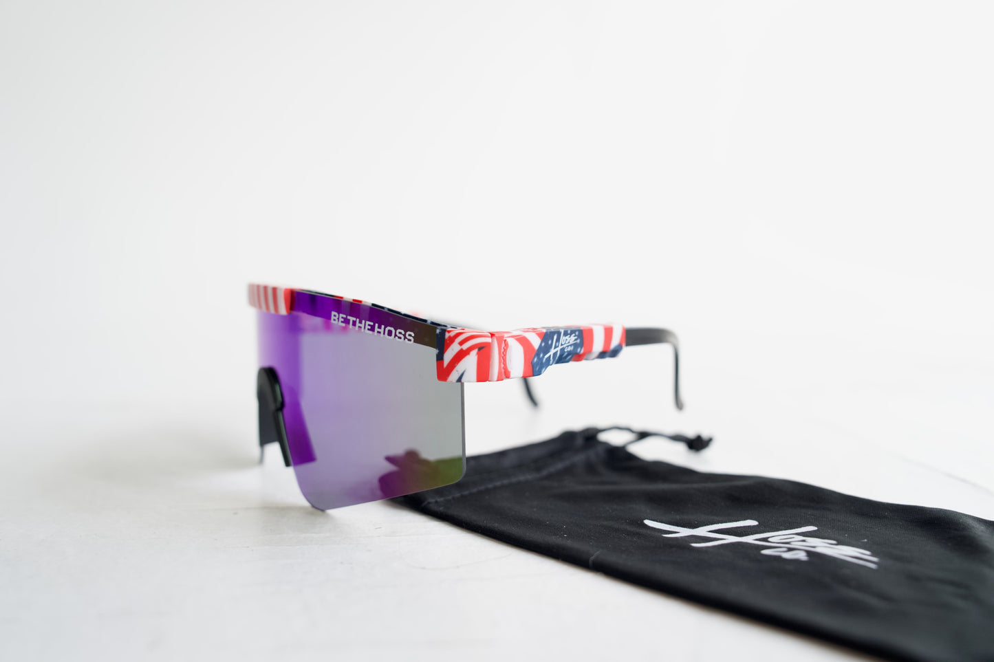 Red/White/Blue Polarized Sports Sunglasses