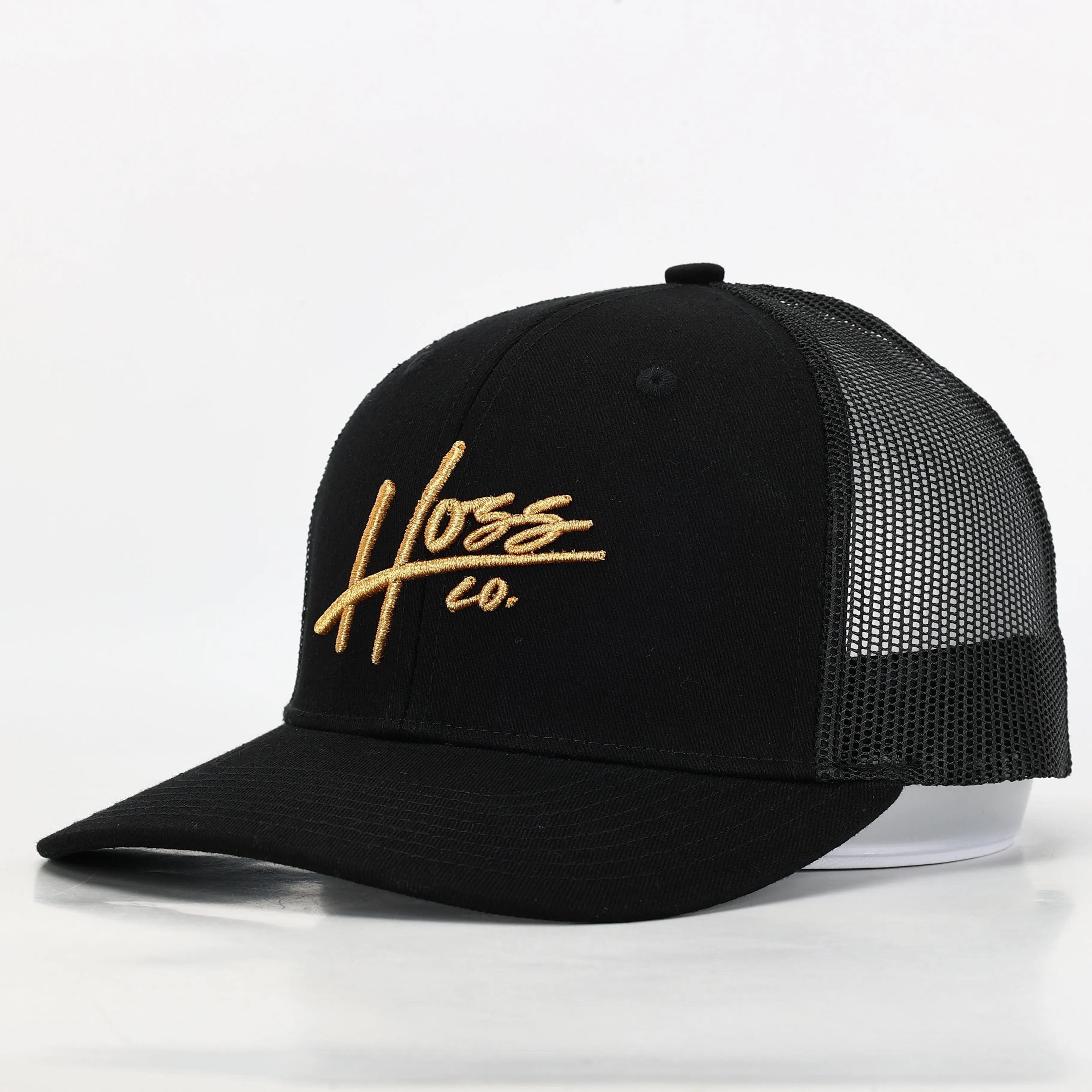 Hoss Black and Gold Trucker Hat