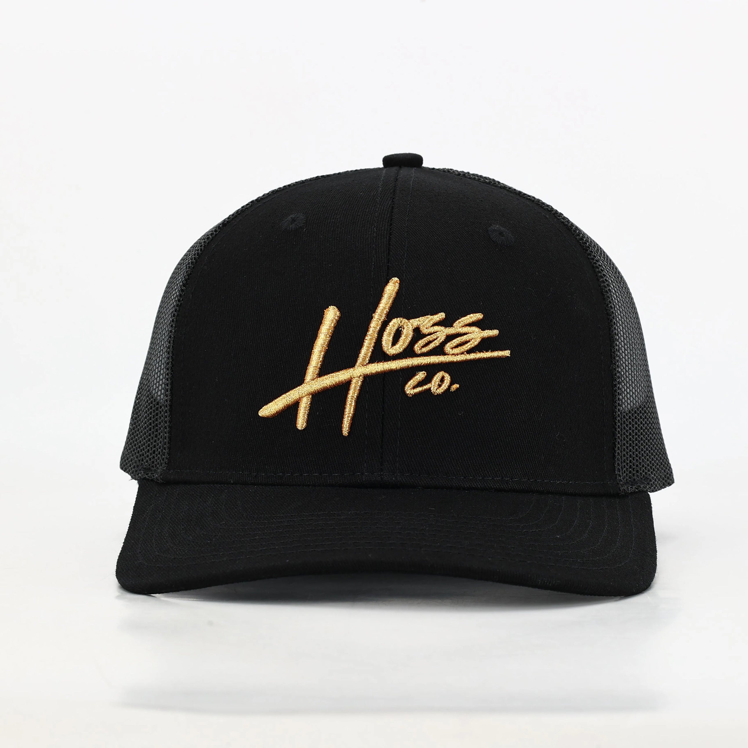 Hoss Black and Gold Trucker Hat