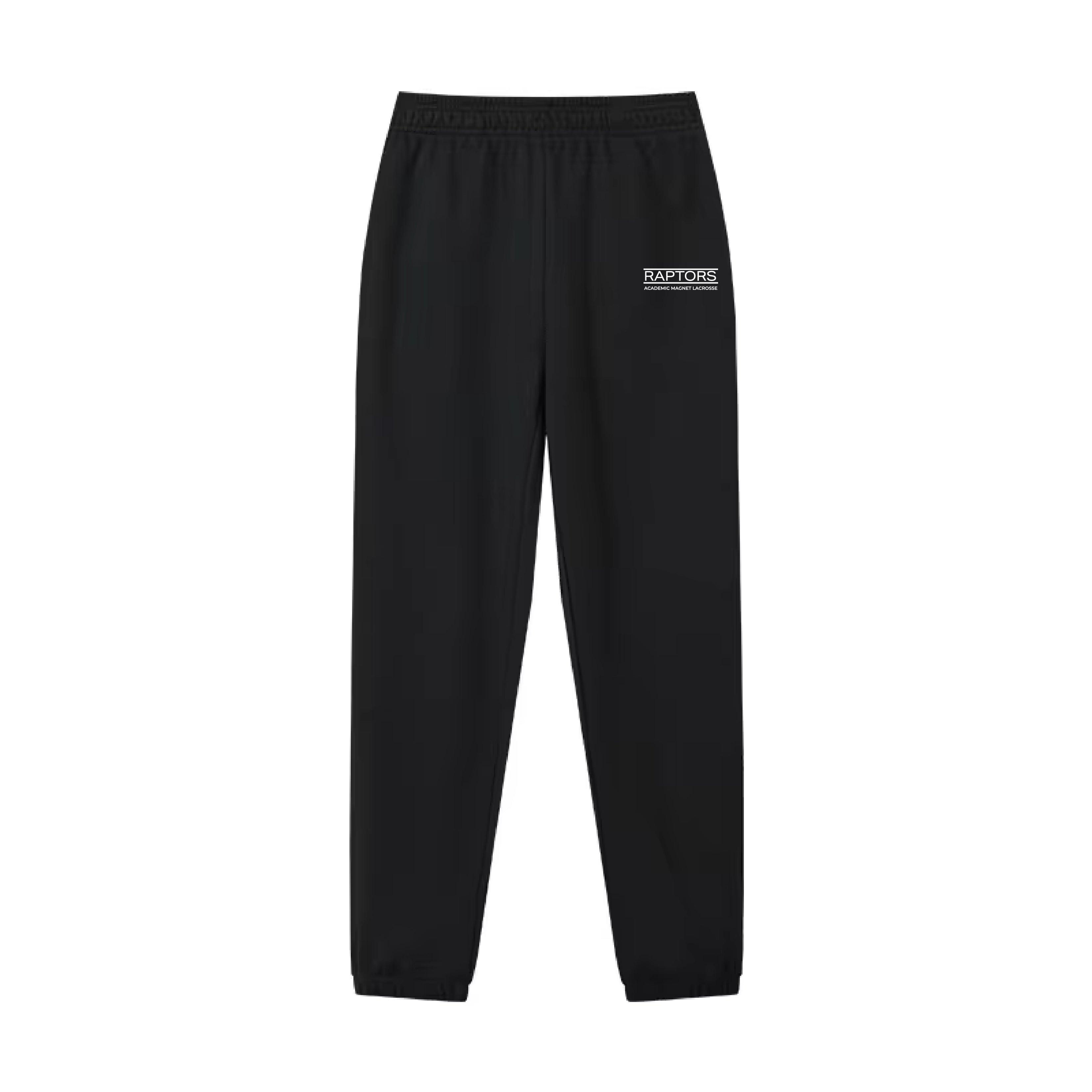 Girls Raptors Lacrosse Sweatpants - Black