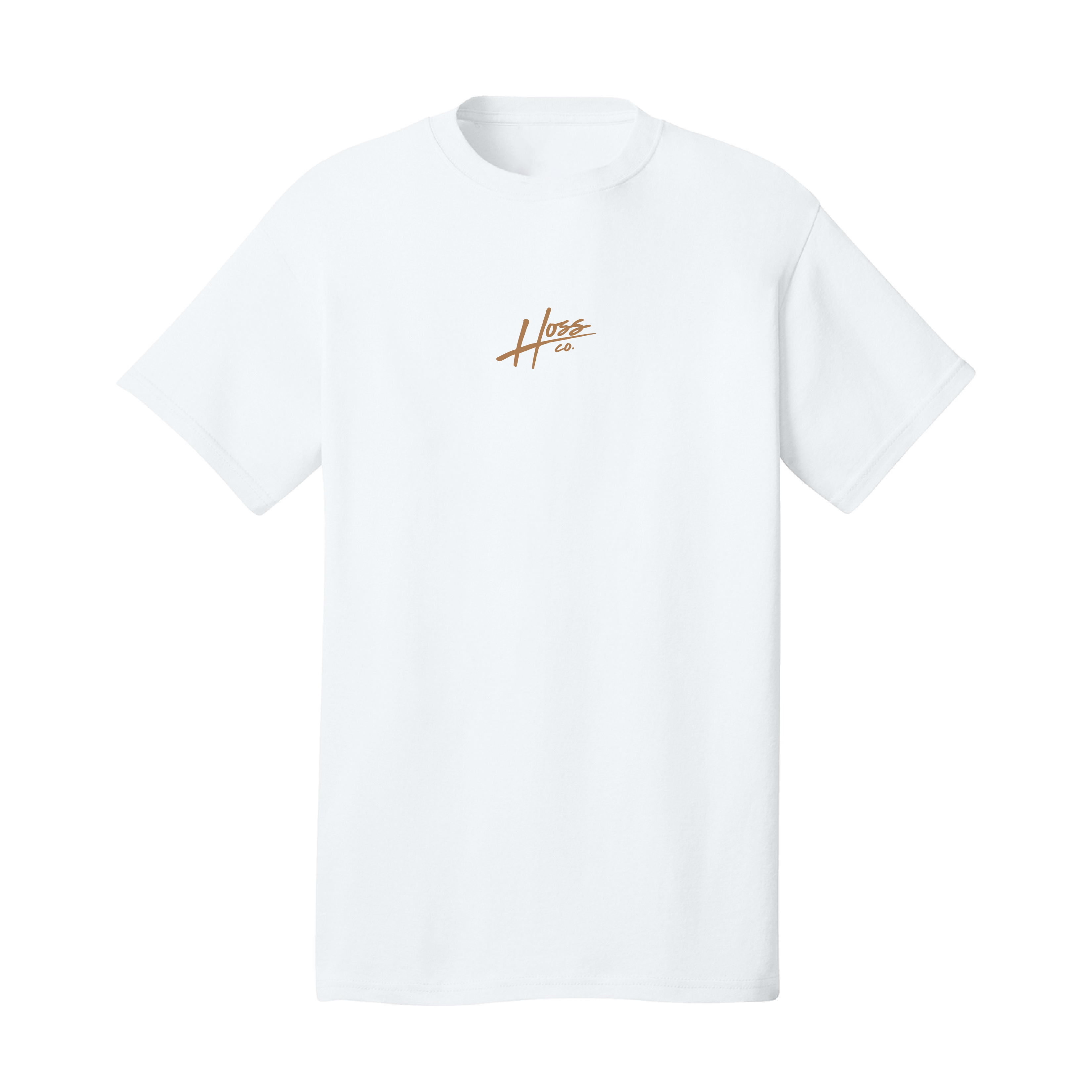 Hoss White/Gold Heavyweight Tee