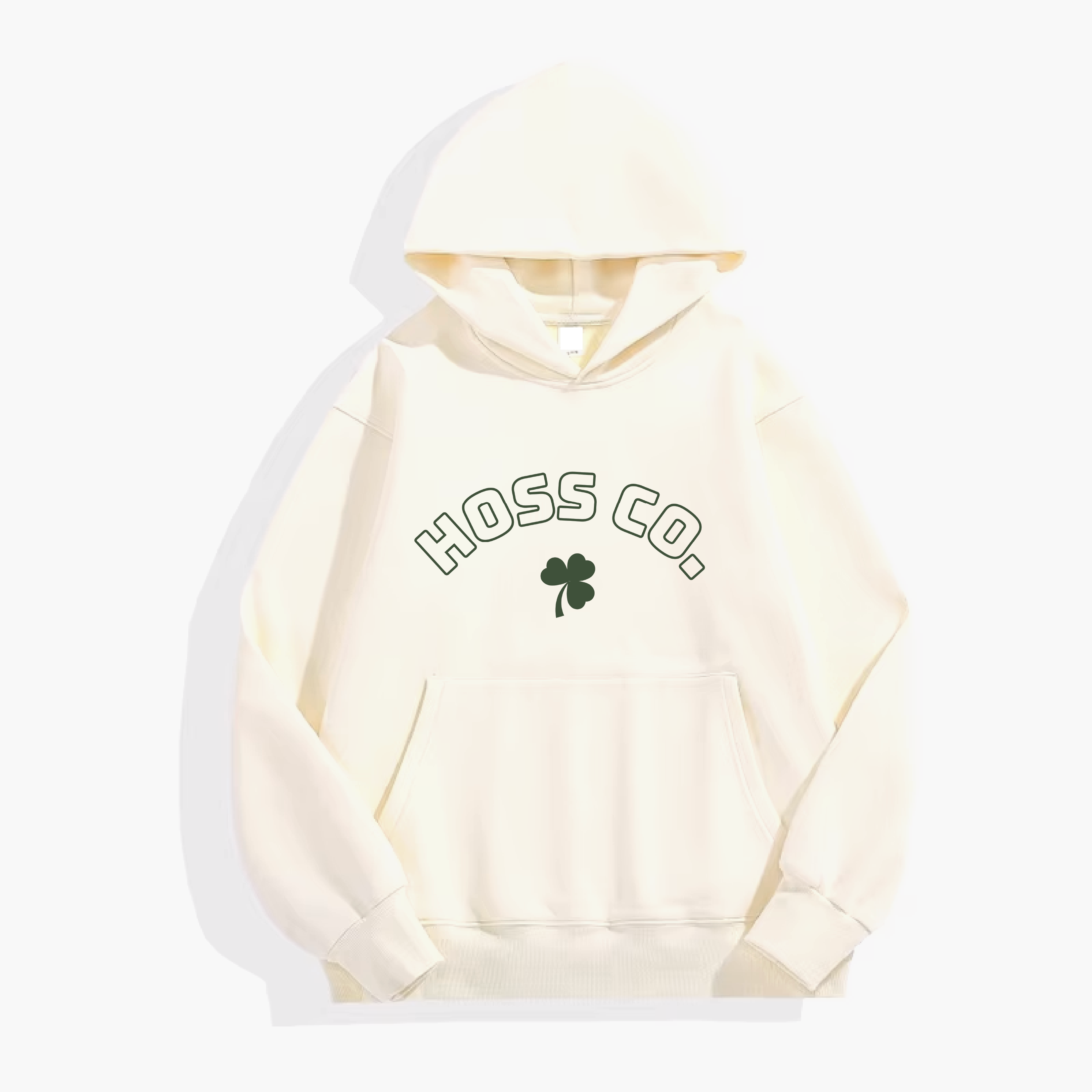 *LIMITED EDITION* St. Patricks Day Shamrock Hoodie - Cream