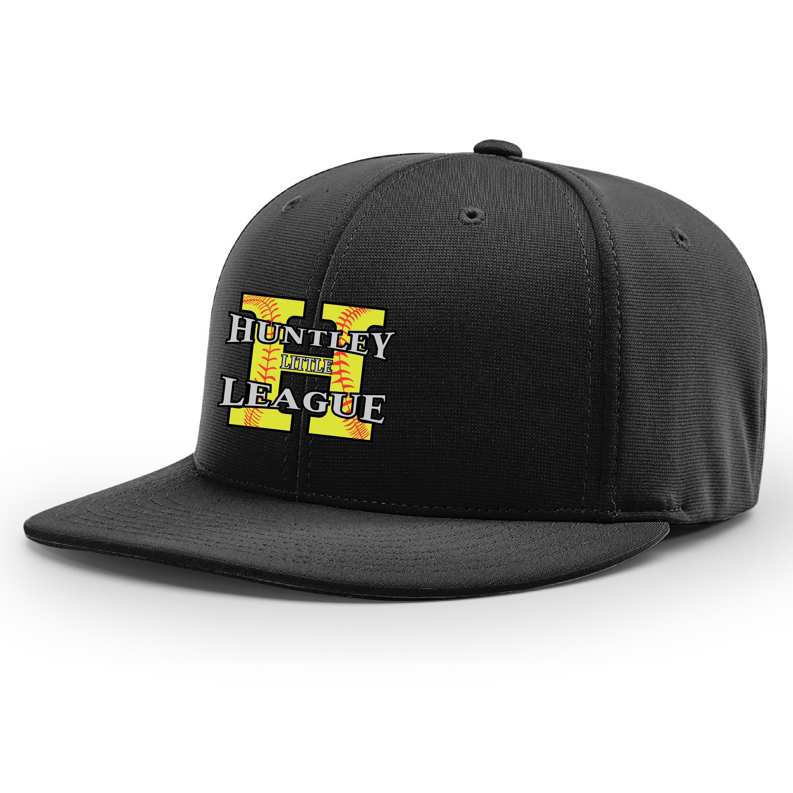 Huntley Yellow H Flex Fit Hat Black