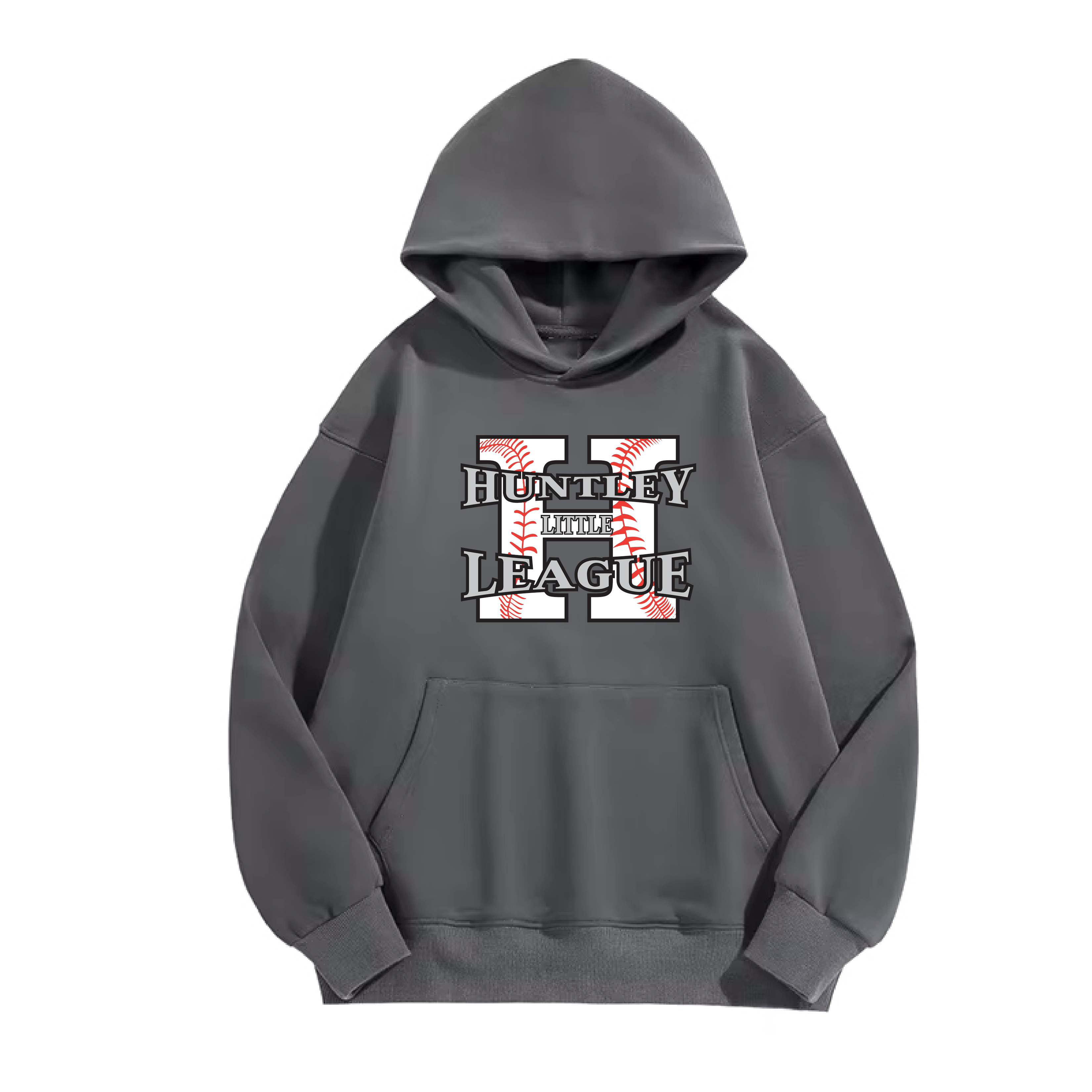 Huntley White H Hoodie Grey