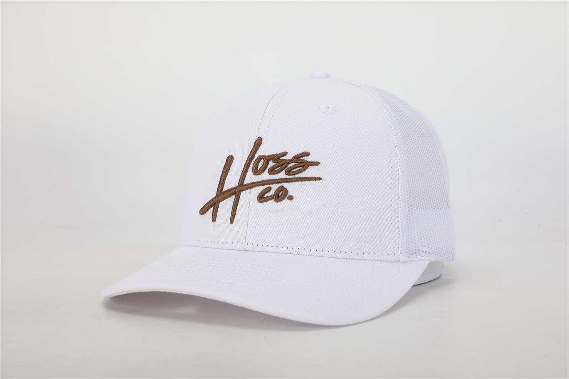 Hoss White/Brown Trucker Hat