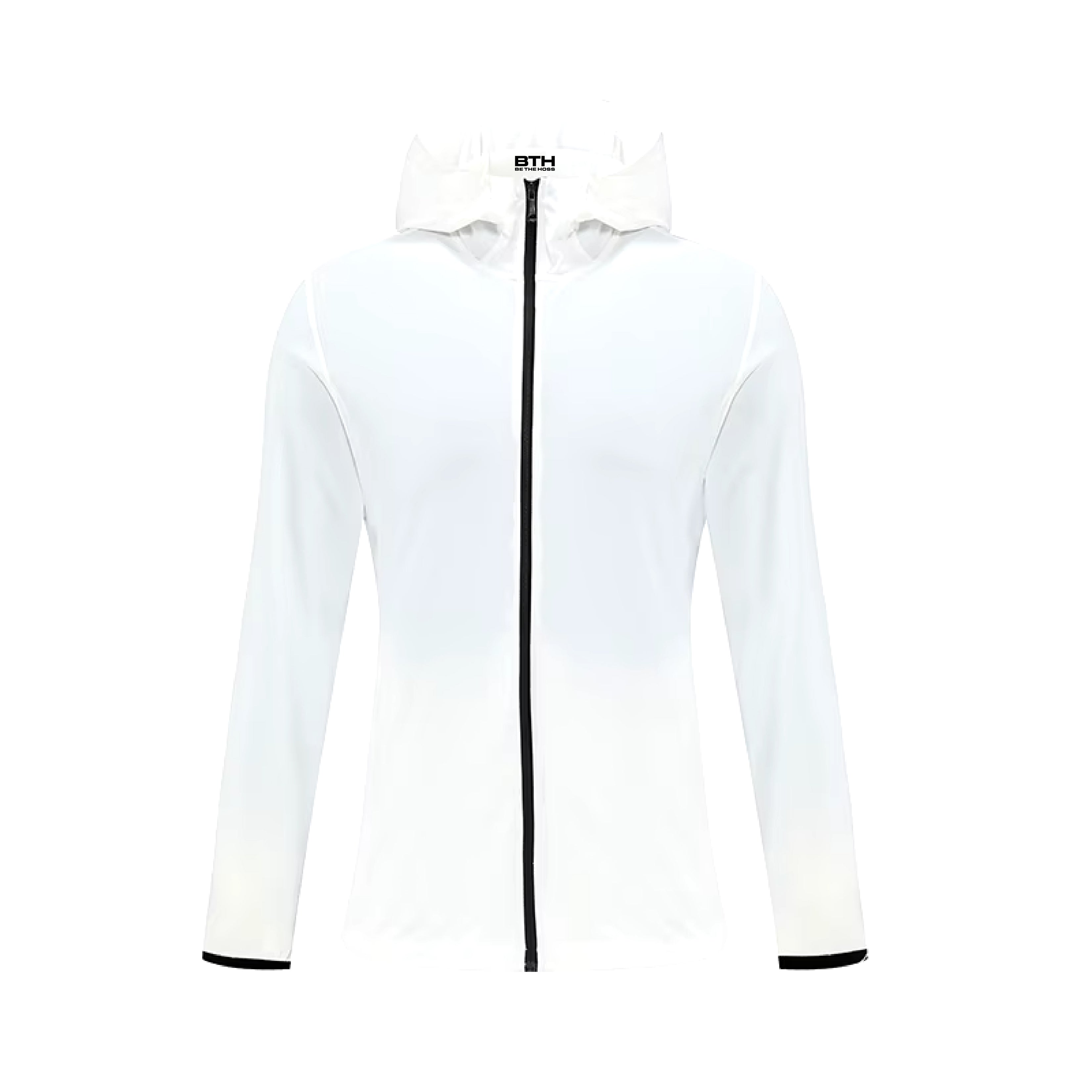 Hoss Women's Hooded Windbreaker - White