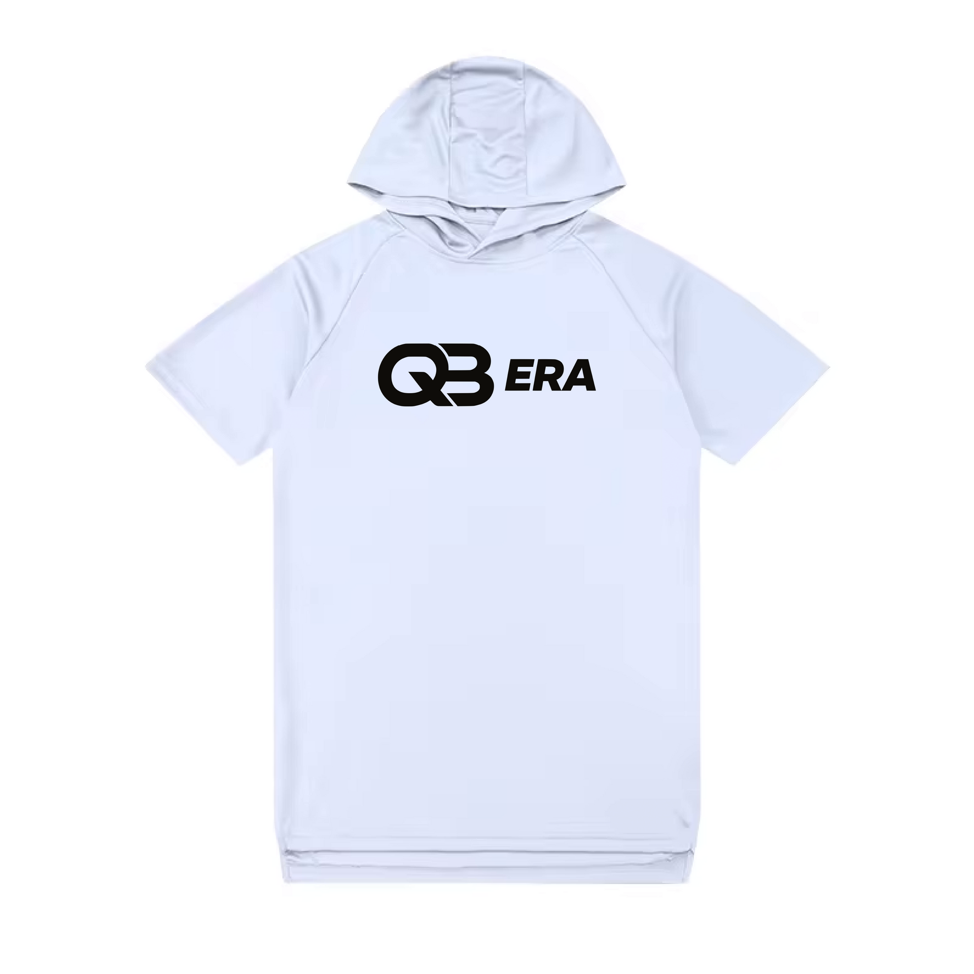 QB Era Short Sleeve Hoodie White