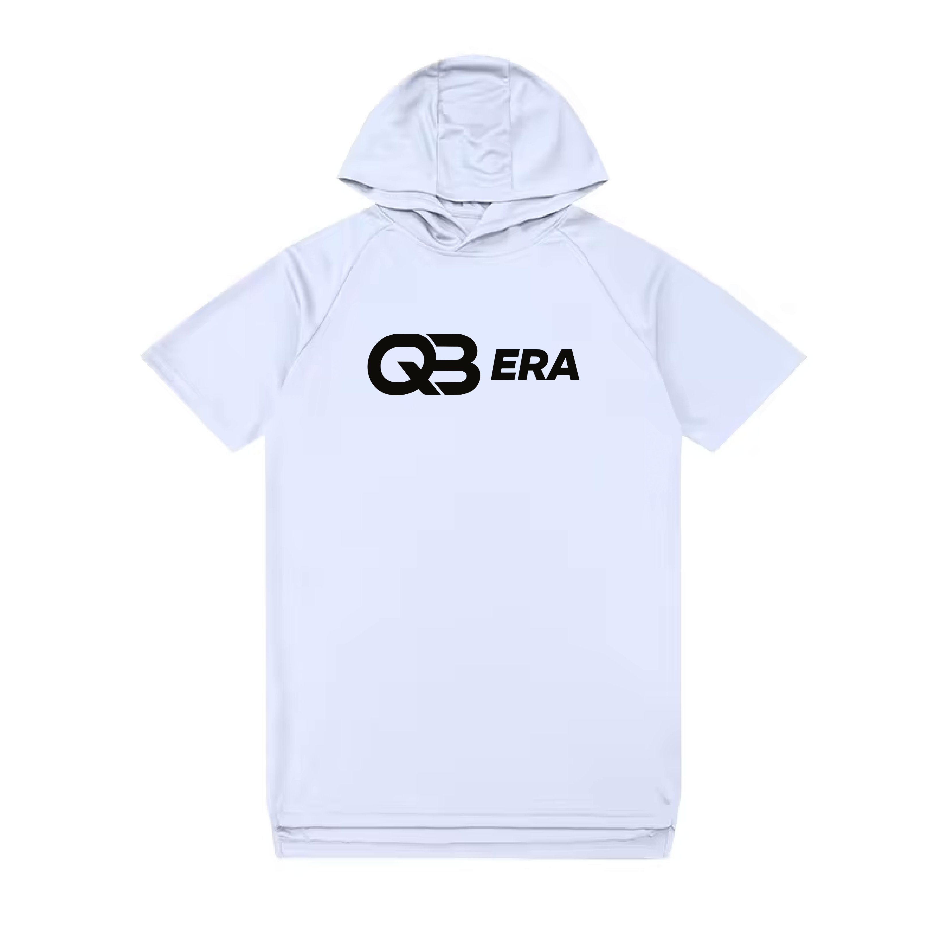 QB Era Short Sleeve Hoodie White