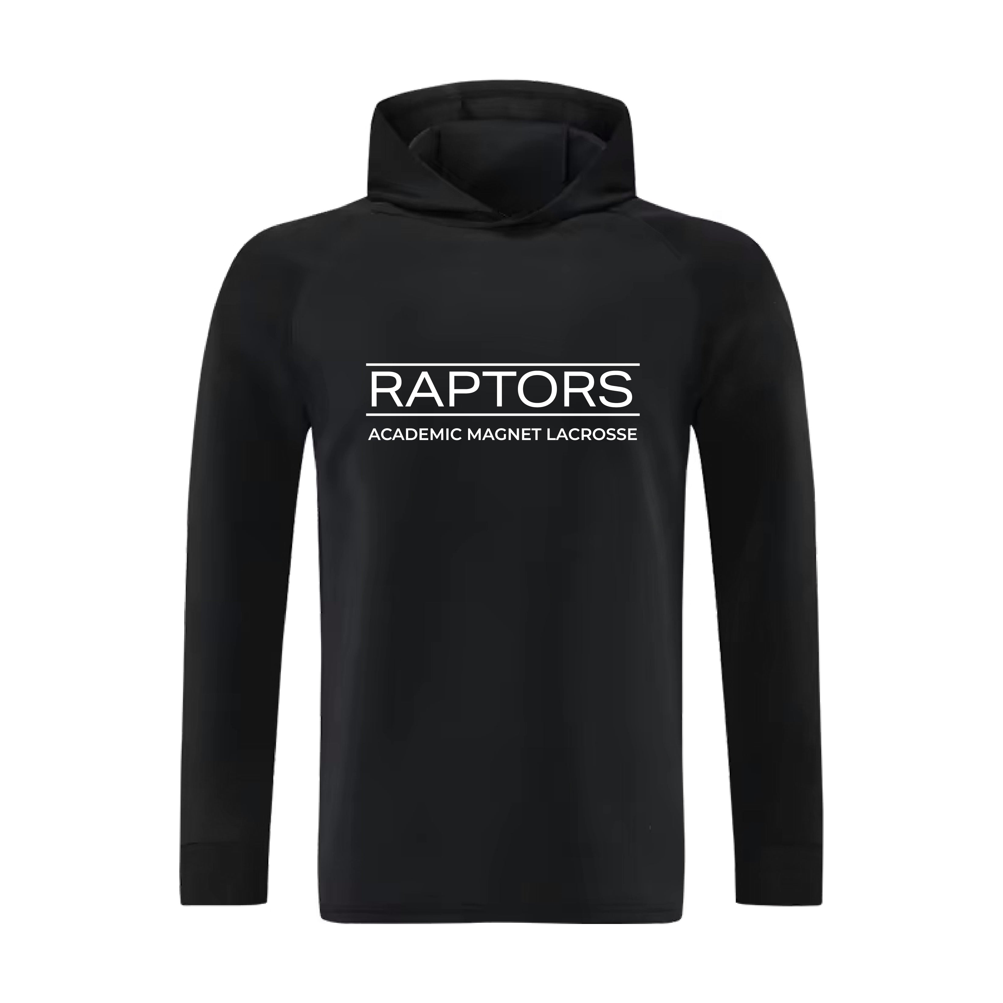 Raptors Lacrosse Long Sleeve Hoodie - Black