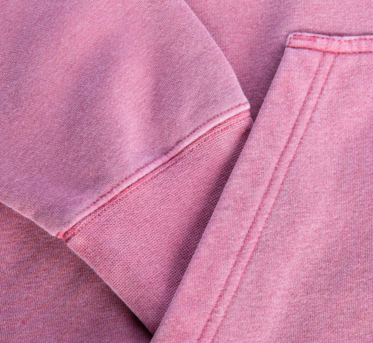 Unisex Maroon Pigment Dyed Hoodie