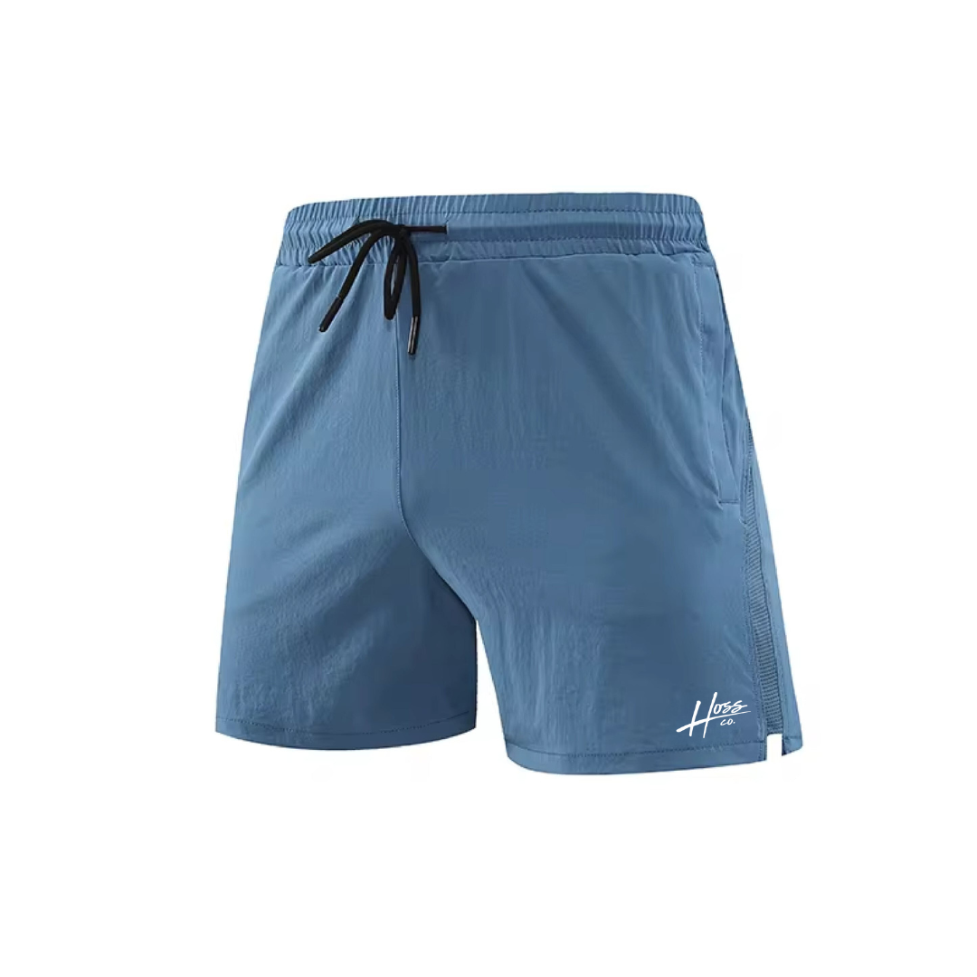 Hoss Mens Running Shorts - Blue