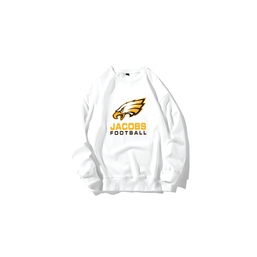 Jacobs Football Crewneck - White