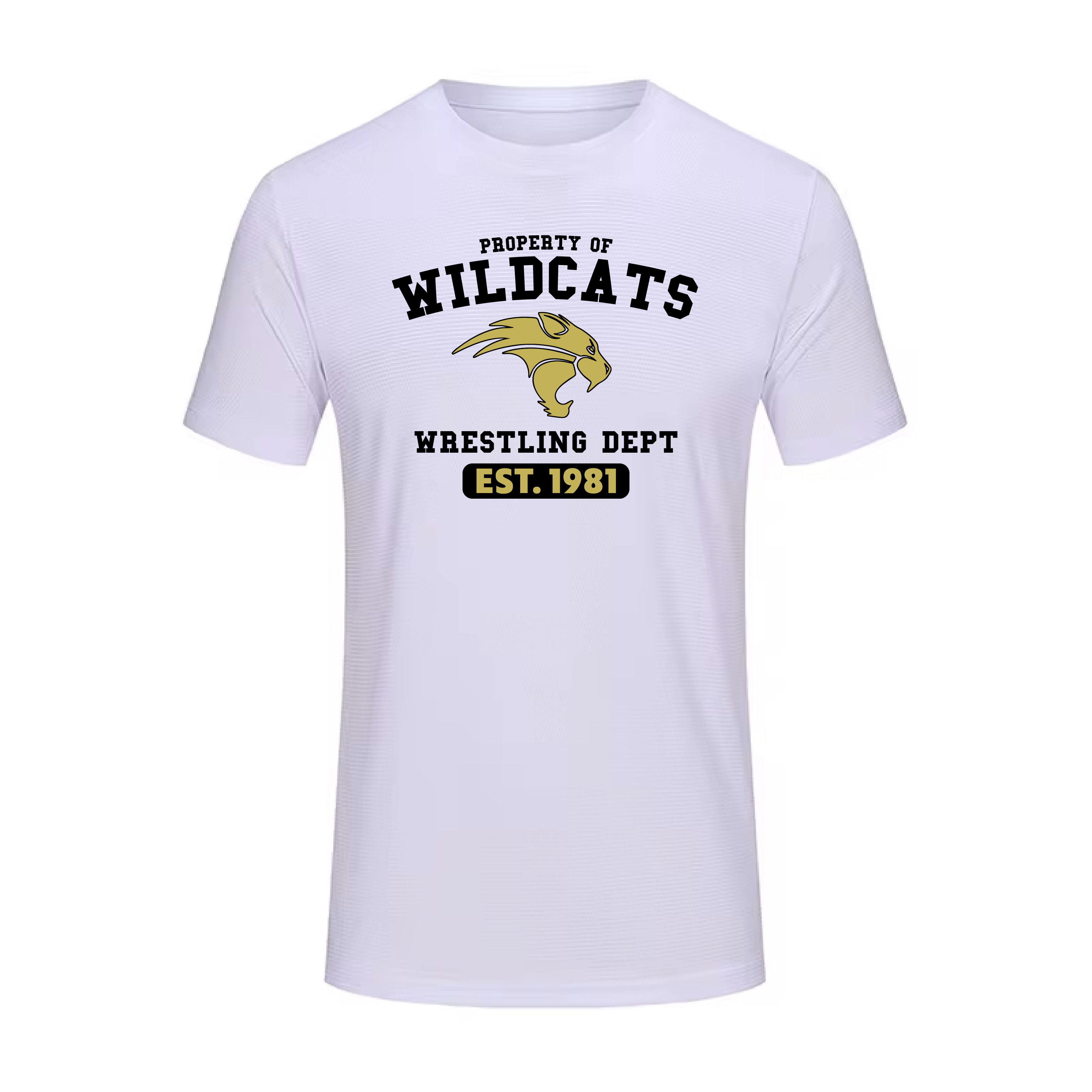 Western Wrestling "Property Of" Athletic Shirt - White