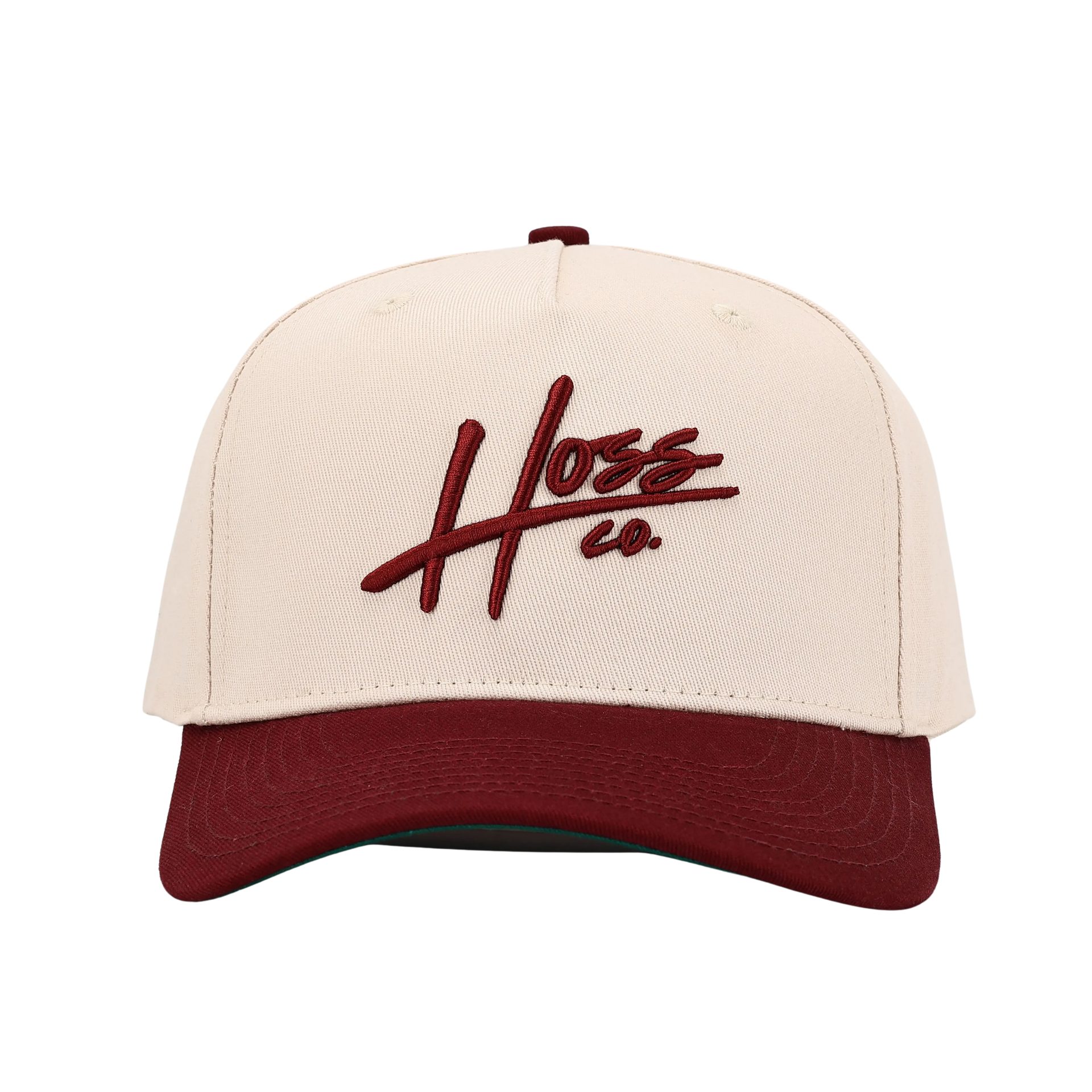 Hoss Maroon/Tan Snapback Hat