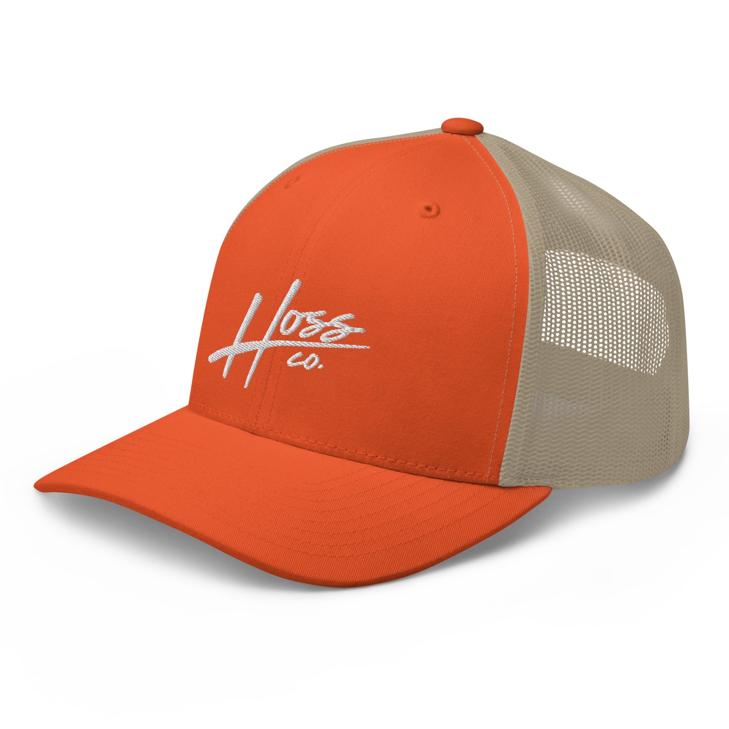 Hoss Orange/Khaki Trucker Cap