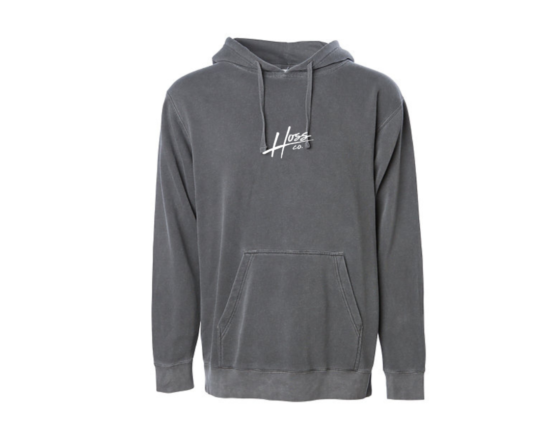 Unisex Black Pigment Dyed Hoodie